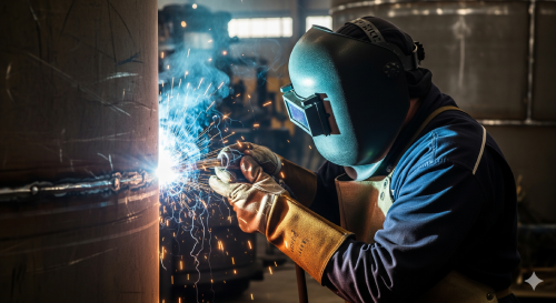 Como funciona o processo de soldagem na caldeiraria industrial?