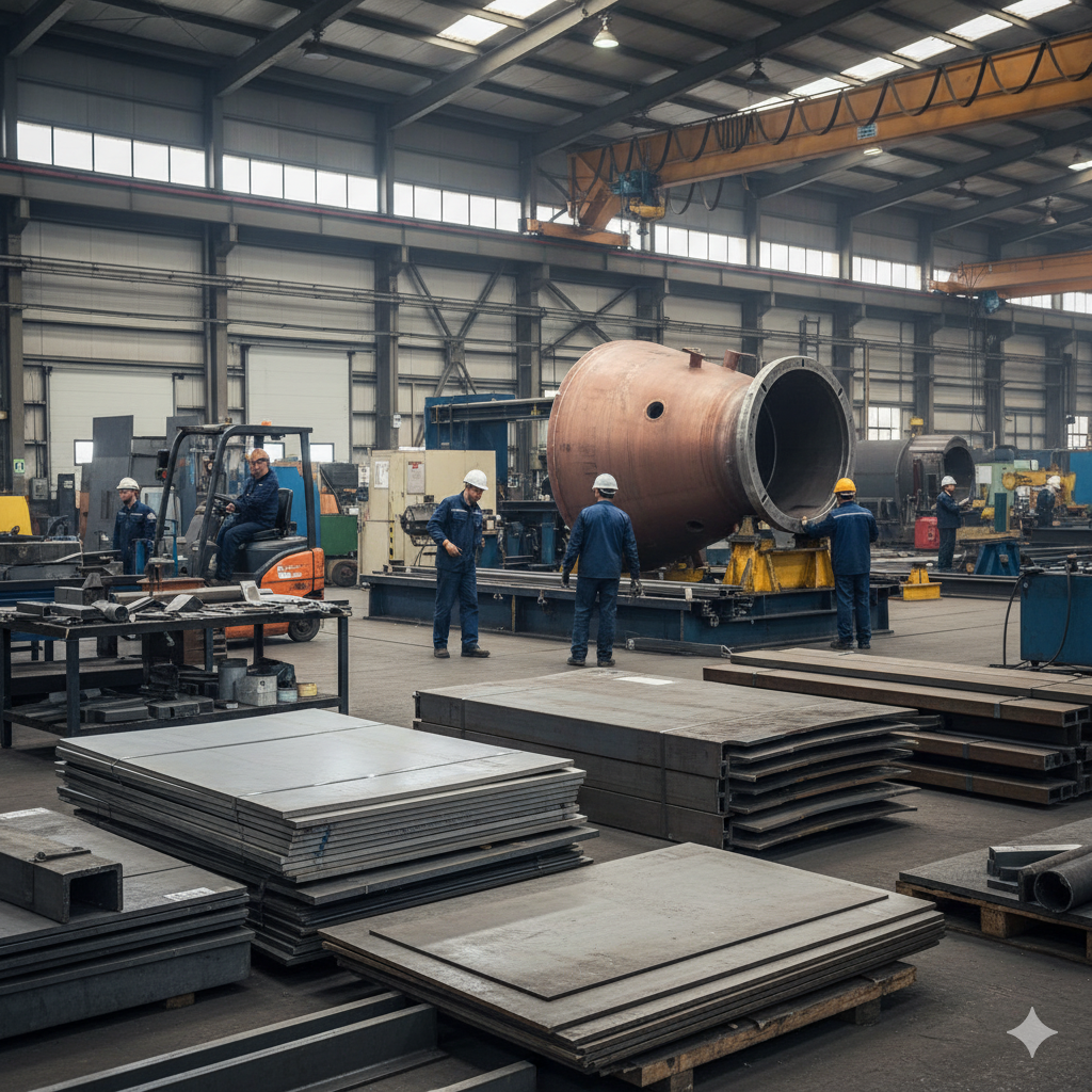 Quais metais são mais usados na caldeiraria industrial?